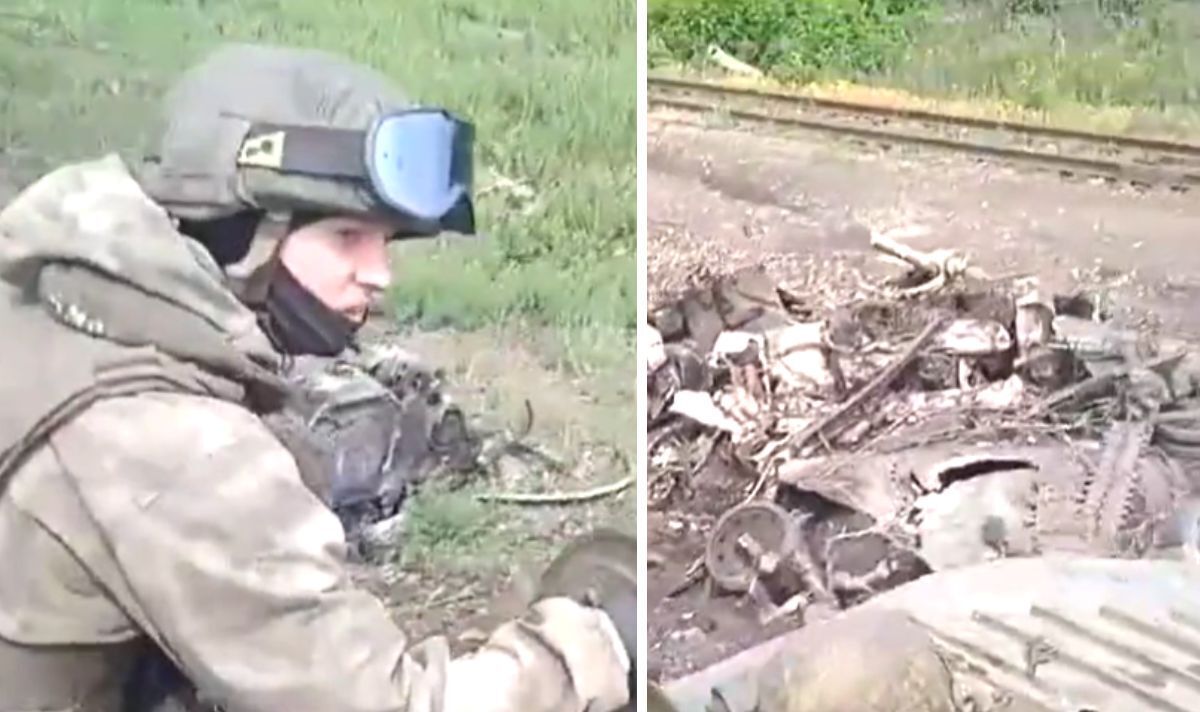 Les troupes russes ont l'air terrifiées alors qu'elles passent devant les conséquences d'une contre-attaque ukrainienne