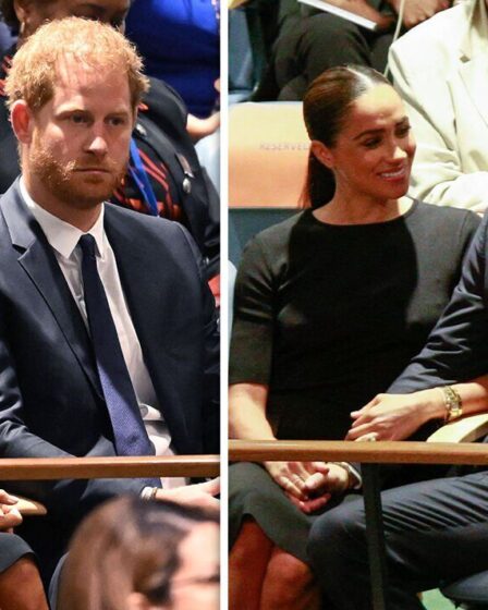 Meghan Markle a offert un "soutien silencieux" au prince Harry "nerveux" alors qu'il prononçait un discours à l'ONU