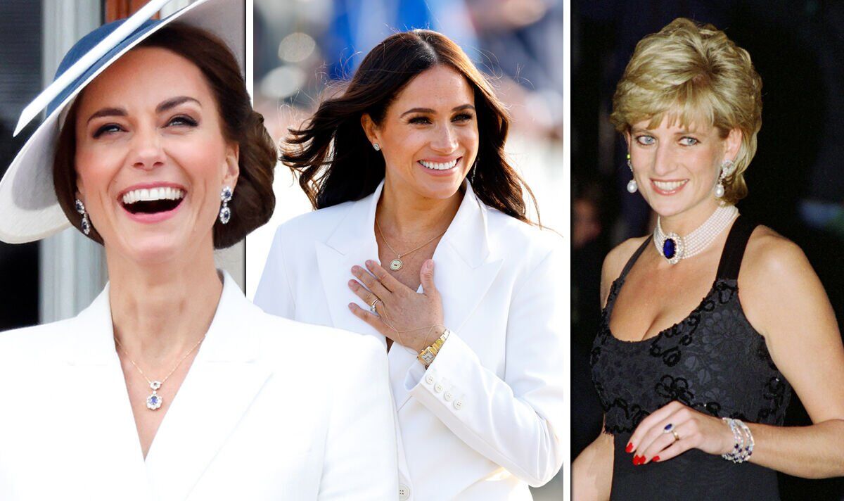 Meghan Markle possède pour 125 000 £ de bijoux de Diana - mais loin d'être autant que Kate