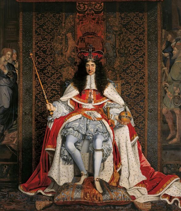 HOMME DE LA RESTAURATION: Charles II peu de temps après son couronnement a mis fin à un exil appauvri