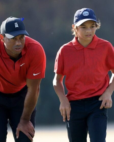 Le fils de Tiger Woods, Charlie, tire un record de carrière de 68 lors d'un événement junior avec une icône du golf comme caddie
