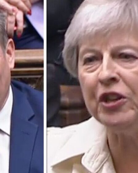 Theresa May et Truss ont des communes en points de suture lors d'un empannage travailliste - "Tous du nord de Londres!"