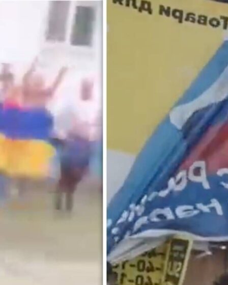 Ukraine EN DIRECT: les soldats de Zelensky abattent les drapeaux russes alors que la ville clé est reprise – nouvelle vidéo