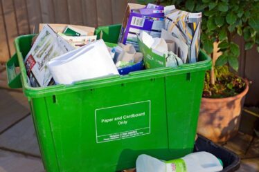 Huit ménages sur dix ne recyclent pas les articles de base - comme la nourriture et le papier