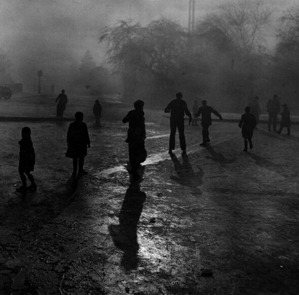 Hampstead Heath pendant le Grand Smog