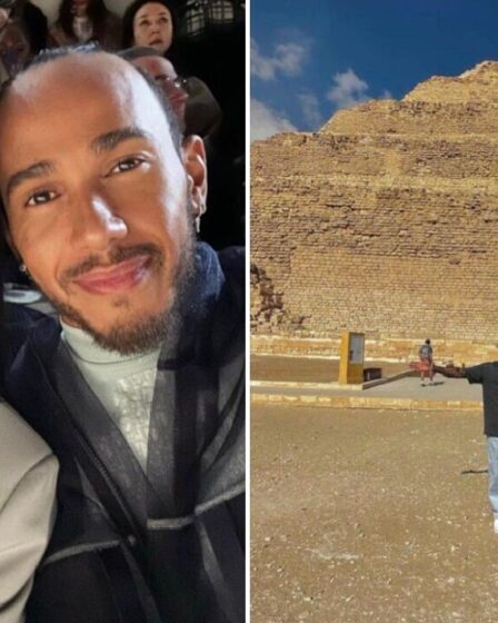 Dans les aventures d'après-saison de Lewis Hamilton, y compris le voyage aux Pyramides et Naomi Campbell