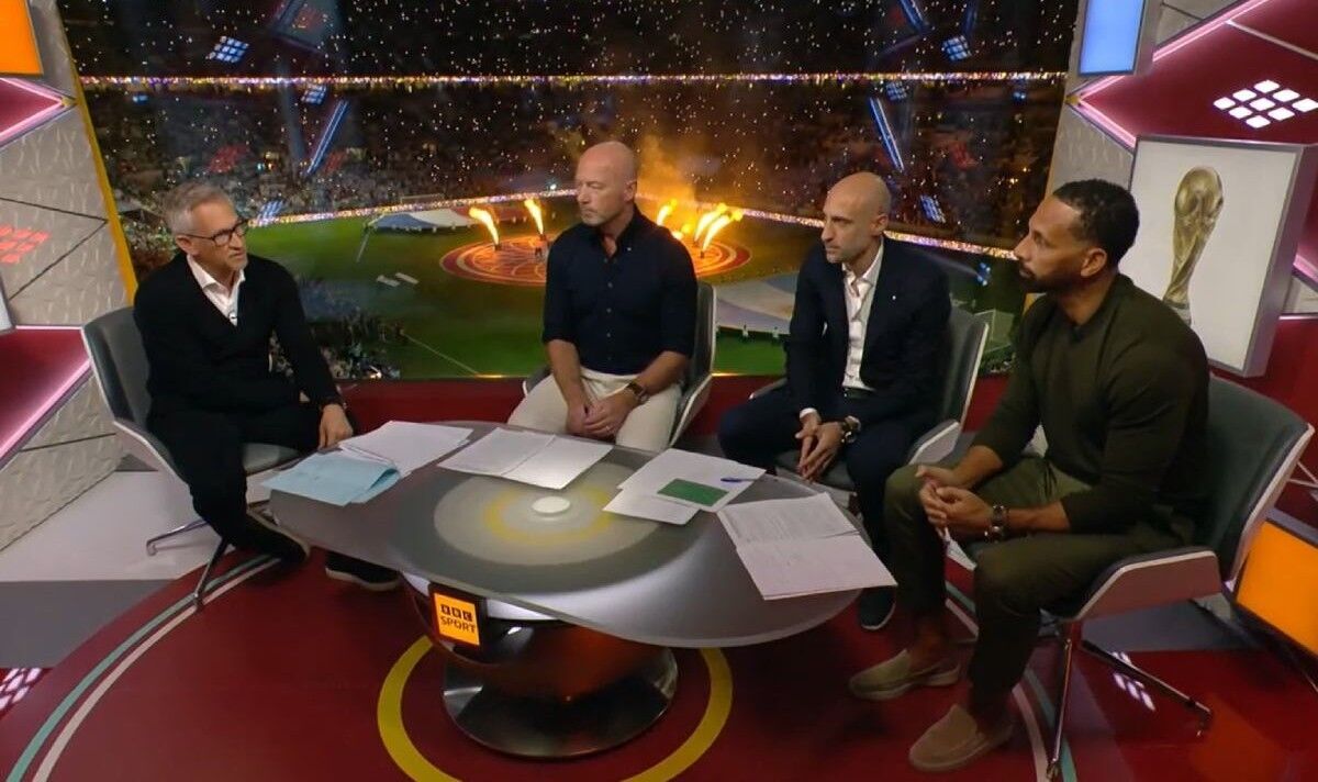 Gary Lineker s'est moqué de Rio Ferdinand et Alan Shearer pour une erreur de Coupe du monde en studio