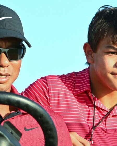 Tiger Woods espère que son fils prodige du golf, Charlie, plaisante en disant qu'ils "se déchirent l'un l'autre"