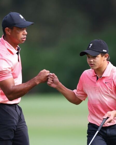 Tiger Woods s'ouvre sur le fait de jouer avec son fils Charlie après avoir tiré 59 au championnat PNC