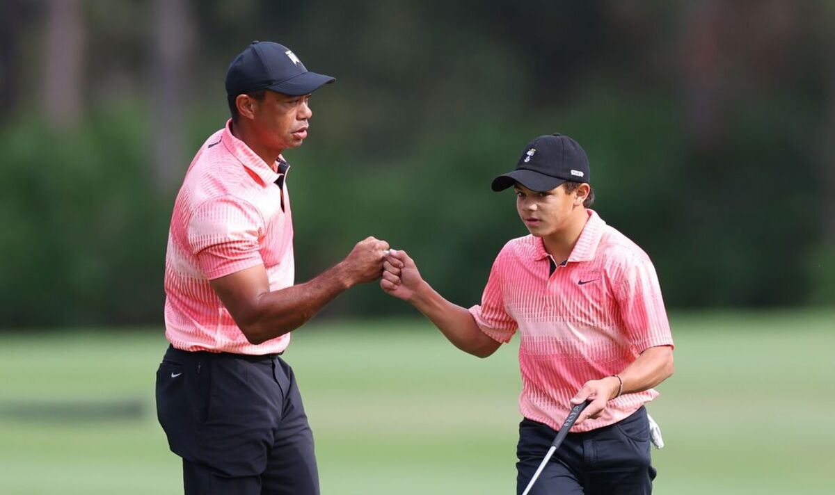 Tiger Woods s'ouvre sur le fait de jouer avec son fils Charlie après avoir tiré 59 au championnat PNC