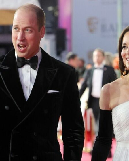 Kate Middleton étourdit dans une robe blanche glamour avec des gants noirs aux BAFTA