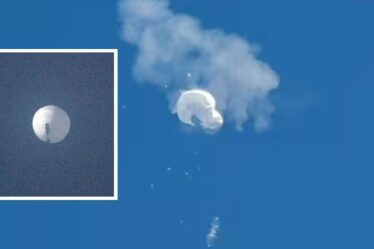 Le ballon espion chinois soupçonné "portait potentiellement des explosifs" et mesurait 200 pieds