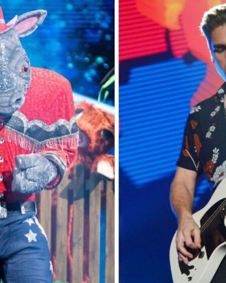 Les fans de Masked Singer "découvrent" la véritable identité de Rhino - et ce n'est pas Charlie Simpson
