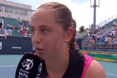 La star du tennis Jelena Ostapenko dénonce la foule "irrespectueuse" de l'Open de Miami dans une interview maladroite