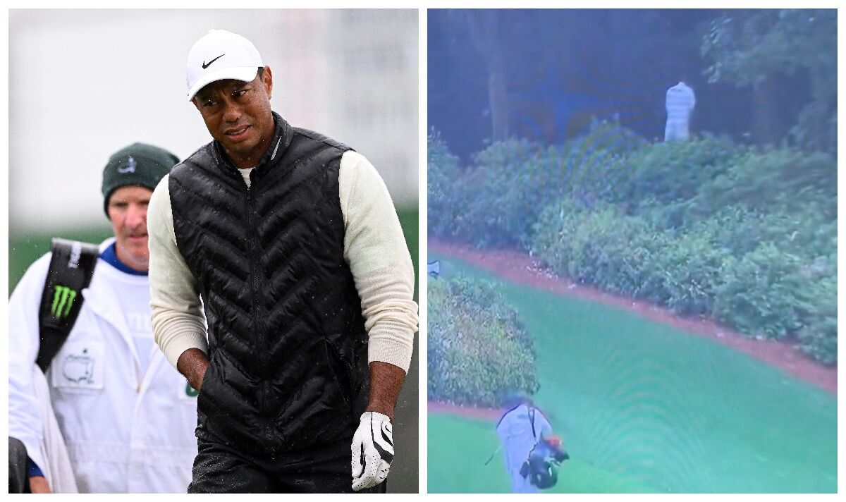 Caddy urinant derrière Tiger Woods au Masters est capté à la télévision en direct