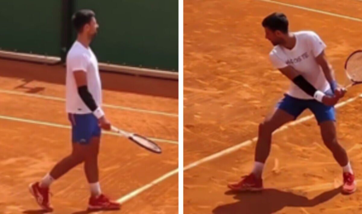 Novak Djokovic suscite des craintes de blessures des années après son opération alors qu'il porte des cerclages