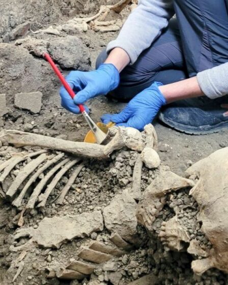 Deux squelettes récemment découverts à Pompéi romain dévoilent le mystère d'un ancien tremblement de terre