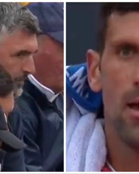 L'entraîneur de Novak Djokovic crie "qu'est-ce qui ne va pas chez vous" dans la rangée chauffée de l'Open d'Italie