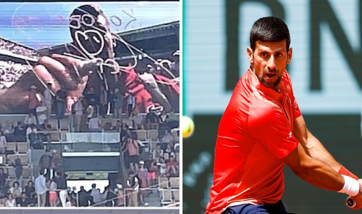 Novak Djokovic risque l'indignation politique à Roland-Garros alors qu'il écrit un message sur l'objectif de la télévision