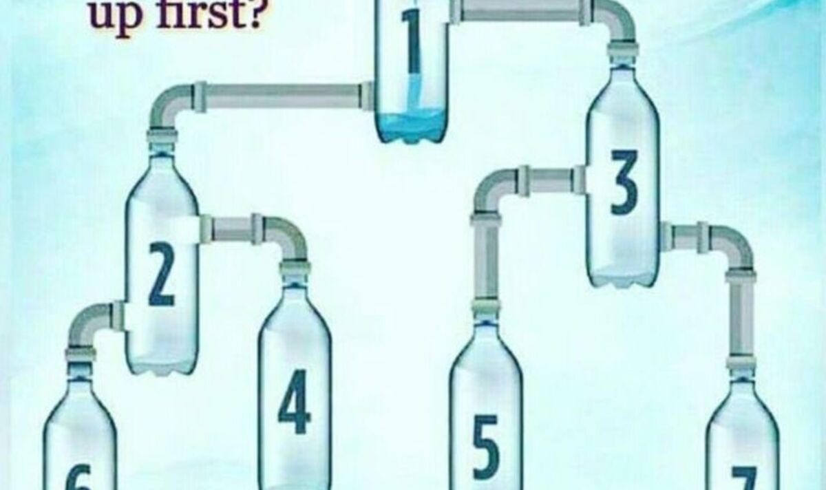 Seuls les génies avec un QI élevé peuvent deviner quelle bouteille se remplira en premier