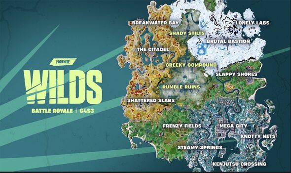 Nouvelle carte Fortnite WILDS