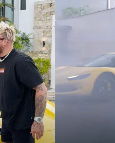 Jake Paul détruit une Ferrari de 333 000 £ le jour même où il a acheté un moteur rare
