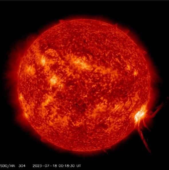 L'éruption solaire de la tache solaire AR3363