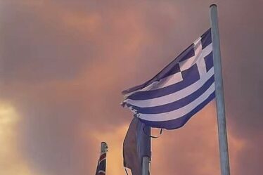 Les vacanciers se sont précipités alors que les incendies de forêt ravagent la magnifique île grecque