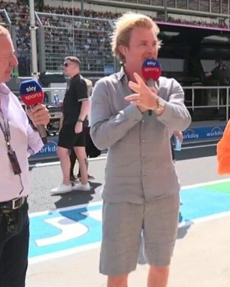 Nico Rosberg arrête Martin Brundle sur la question de Lewis Hamilton et Lando Norris