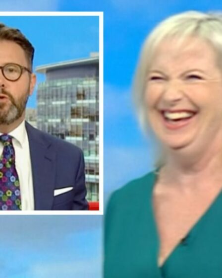 Carol Kirkwood a laissé le visage rouge alors que la co-star de BBC Breakfast souligne une erreur