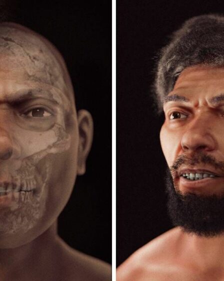 Est-ce le PREMIER humain ?  Le visage "fort" du "plus vieil homo sapiens connu" reconstruit par la science