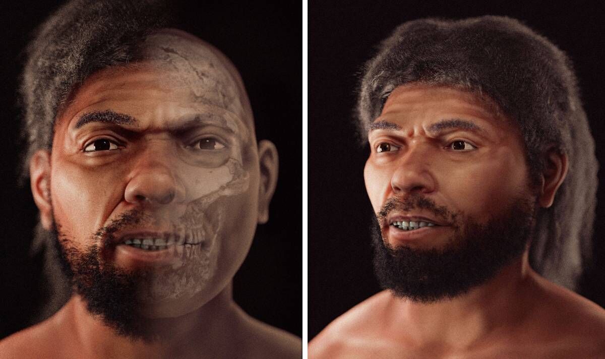 Est-ce le PREMIER humain ?  Le visage "fort" du "plus vieil homo sapiens connu" reconstruit par la science