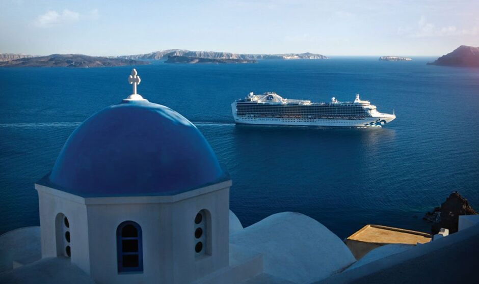 Navire Princess Cruises en Grèce
