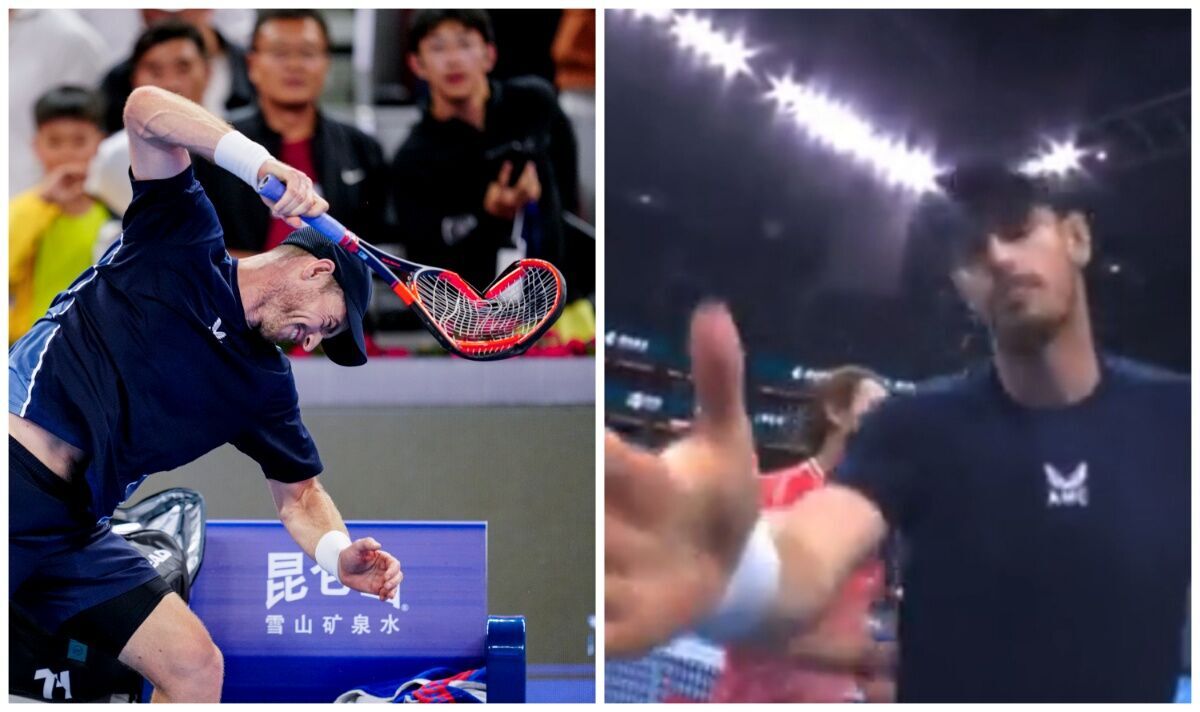 Andy Murray écrase la raquette et fume contre le caméraman pour se déplacer dans une défaite écoeurante