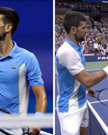 La réaction de Ben Shelton en dit long alors que Novak Djokovic copie sa célébration à l'US Open
