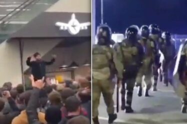 Moment terrifiant : une foule pro-Hamas décidée à tuer des Juifs prend d'assaut un aéroport russe