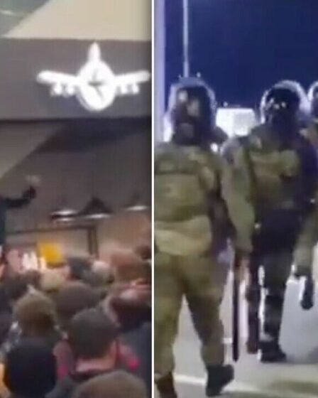 Moment terrifiant : une foule pro-Hamas décidée à tuer des Juifs prend d'assaut un aéroport russe
