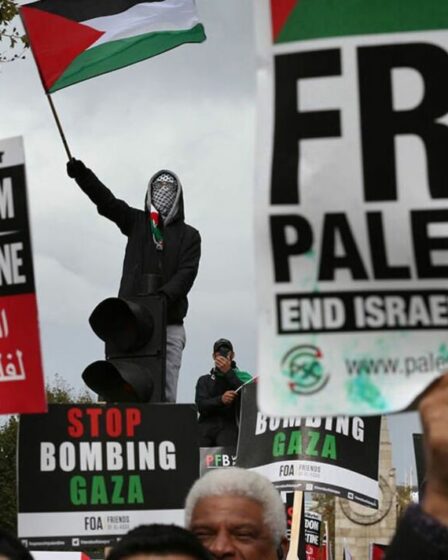 Une bagarre incroyable éclate autour du drapeau de la fierté lors d’une manifestation pro-palestinienne