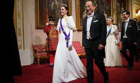 Atherine, princesse de Galles et Choo Kyung-ho vice-premier ministre de Corée du Sud
