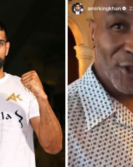 Amir Khan partage un enregistrement vidéo inhabituel et touche la main de Mike Tyson