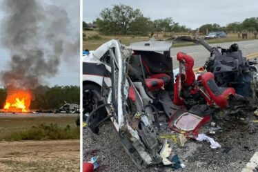Des images horribles montrent des épaves incendiées alors que des migrants sont tués dans un accident de passeur