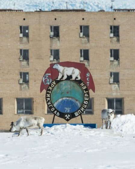 Ville soviétique abandonnée envahie par les ours polaires où les maisons sont figées dans le temps