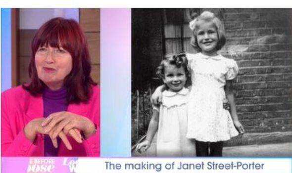 Janet Street-Porter et sa sœur cadette lorsqu'elles étaient enfants
