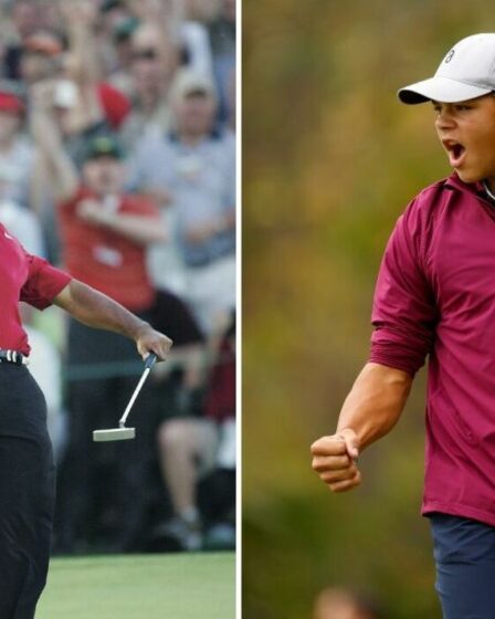 Charlie, le fils de Tiger Woods, fait écho au célèbre moment du Masters avec un birdie chip-in