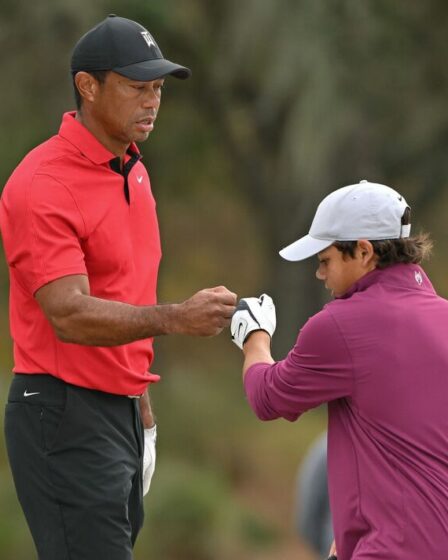Tiger Woods dans le noir alors que l'icône du golf présente le plan des Majors pour 2024
