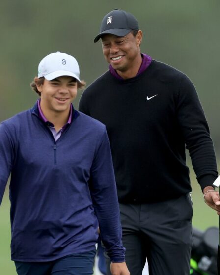 Tiger Woods laisse son fils Charlie stupéfait par un tour de pilote lors du championnat PNC