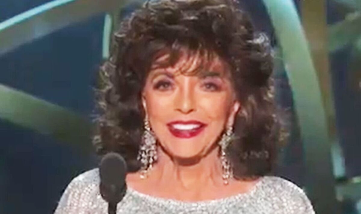 L'apparition de Joan Collins aux Emmy Awards laisse les téléspectateurs distraits : "Oh mon Dieu !"