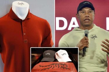 Tiger Woods explique pourquoi il porte du rouge lors du lancement de sa marque après la scission de Nike