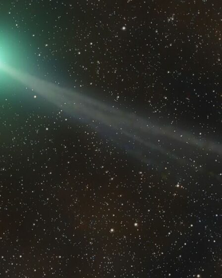 La « comète du diable » explosive qui est devenue verte après avoir perdu ses cornes peut être vue dans le ciel nocturne