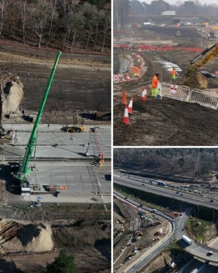 M25 fermé EN DIRECT : pont démoli alors que les conducteurs font la queue pendant 57 heures de fermeture